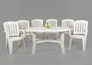 Komplety Florencja 6 krzeseł + Stół Tamigi